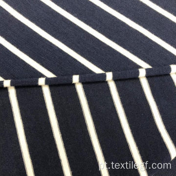 Tecido de listras tingidas com fio de spandex de rayon